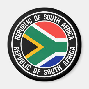 Imã Emblem redonda na África do Sul