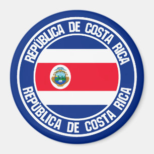 Imã Emblem redondo da Costa Rica