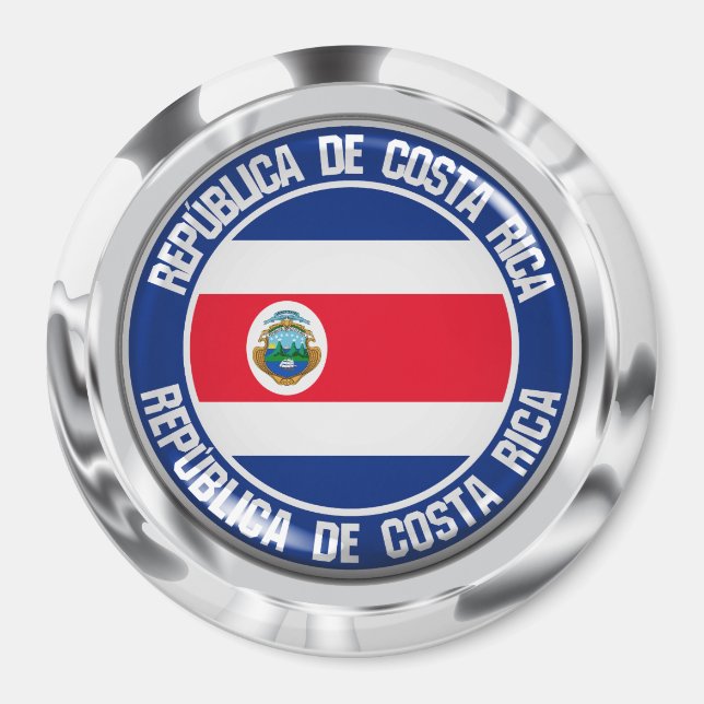 Imã Emblem redondo da Costa Rica (Frente)