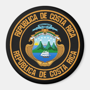 Imã Emblem redondo da Costa Rica