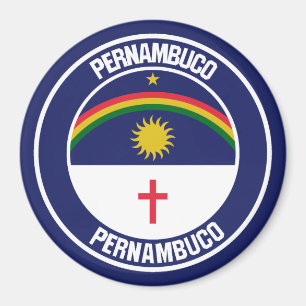 Imã Emblem redondo de Pernambuco