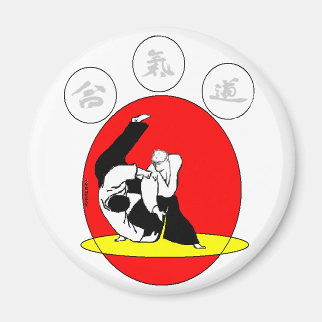 IMÃ EMBLEMA AIKIDO (Frente)