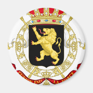 Imã Emblema belga - brasão de Bélgica