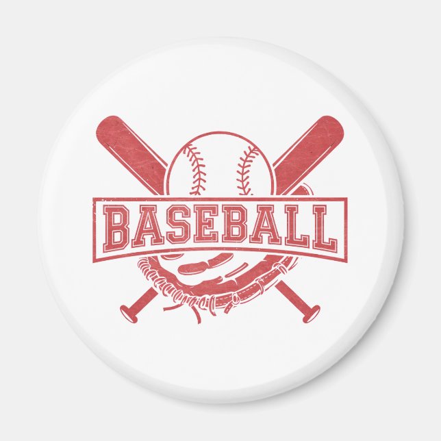 Imã Emblema clássico de baseball (Frente)