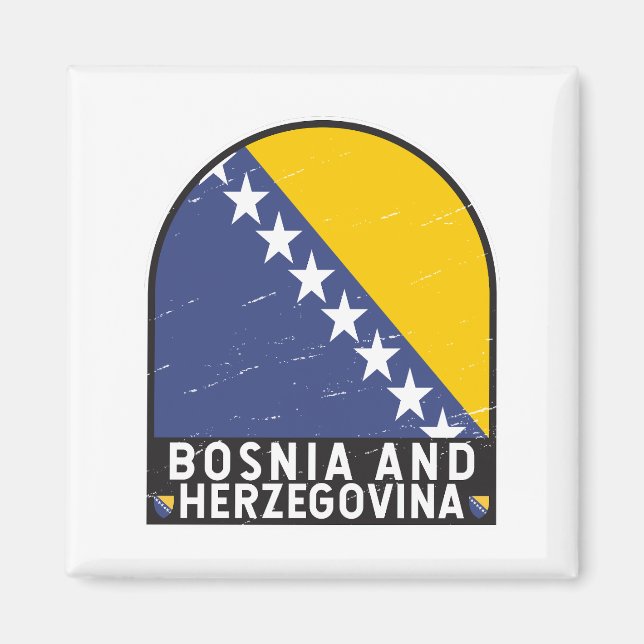 Imã Emblema da Bandeira da Bósnia e Herzegovina Afetad (Frente)