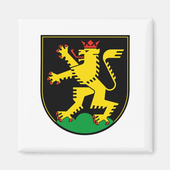 Imã emblema da bandeira da cidade de Heidelberg símbol (Frente)