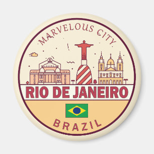 Imã Emblema da Cidade do Brasil no Rio de Janeiro