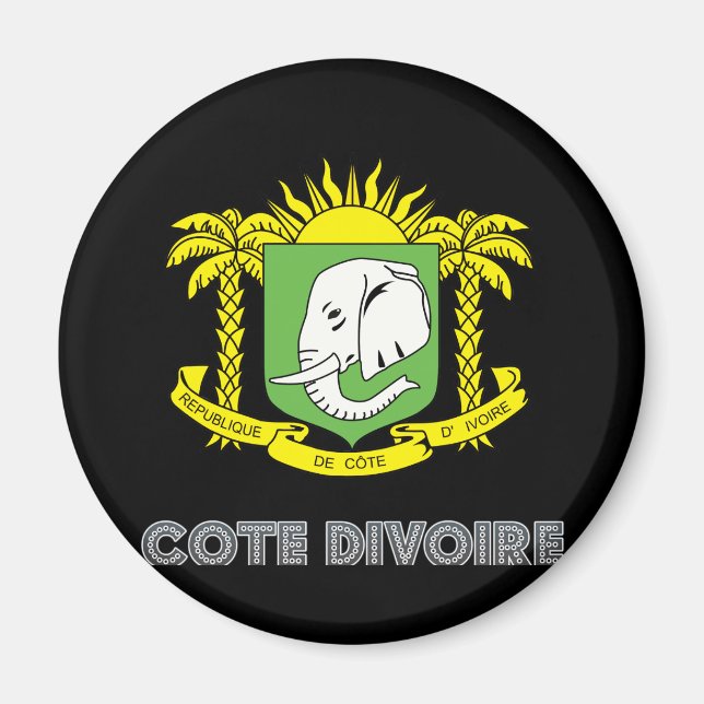 Imã Emblema da Costa do Marfim (Frente)