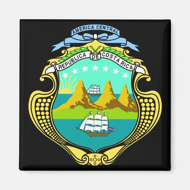 Imã emblema da Costa Rica (Frente)