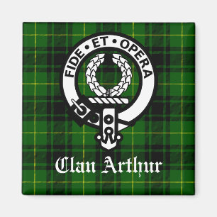 Imã Emblema da Crista do Clã Arthur & Tartan