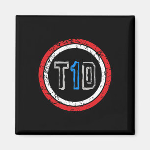 Imã Emblema da Diabetes Tipo 1 Consciencialização da D