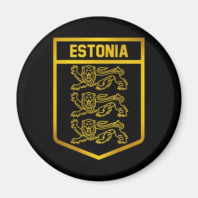 Imã Emblema da Estônia (Frente)