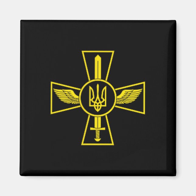 Imã Emblema da Força Aérea Ucraniana Forças Armadas da (Frente)