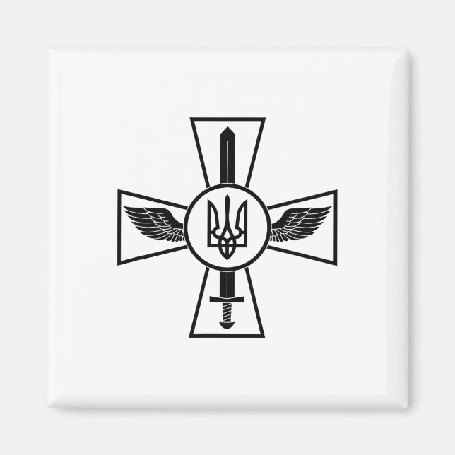 Imã Emblema da Força Aérea Ucraniana Forças Armadas da (Frente)