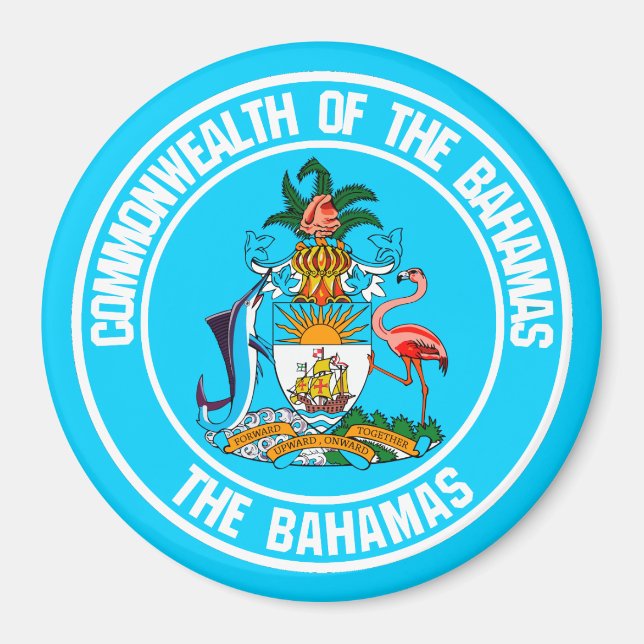 Imã Emblema da Ronda das Bahamas (Frente)