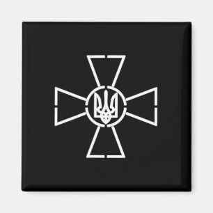Imã Emblema das Forças Armadas da Ucrânia Bandeira do
