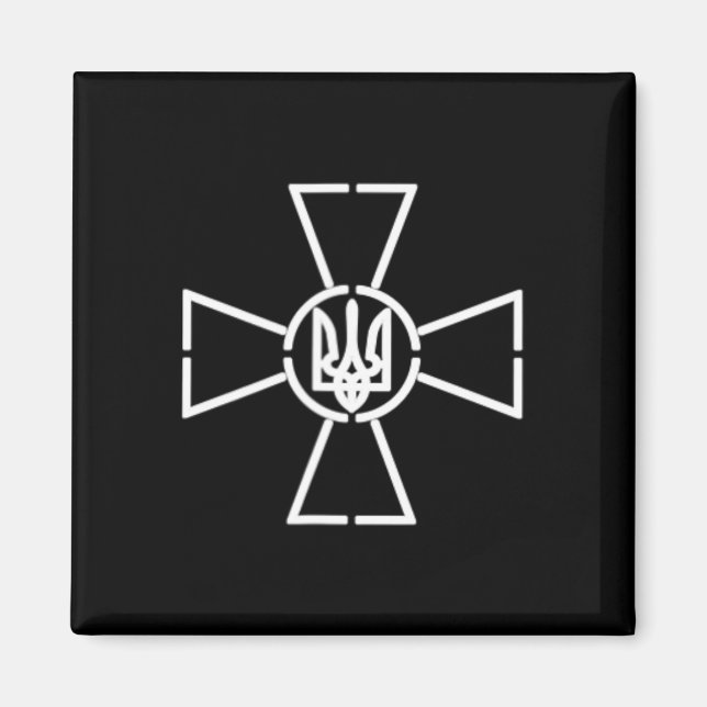 Imã Emblema das Forças Armadas da Ucrânia Bandeira do  (Frente)
