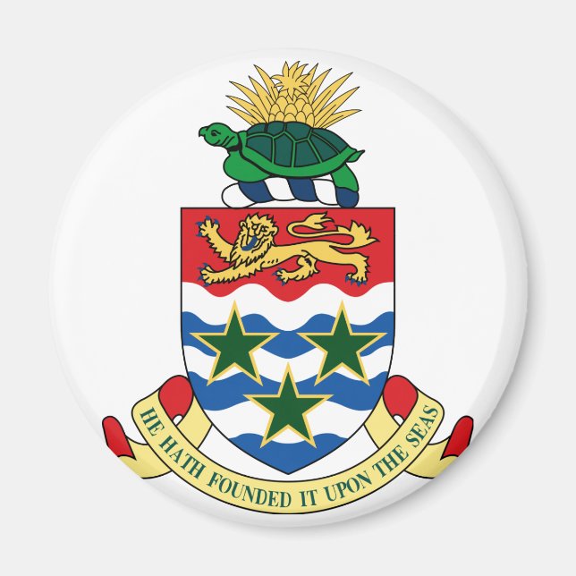 Imã emblema das ilhas cayman (Frente)