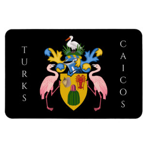 Ímã emblema das Ilhas Turks e Caicos