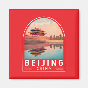 Imã Emblema de Arte de Viagem de Pequim China