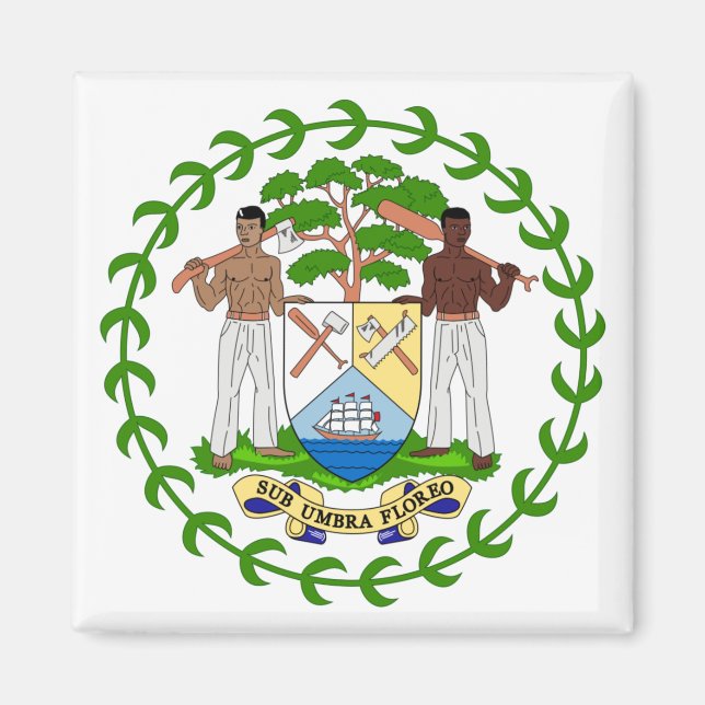 Imã emblema de belize (Frente)