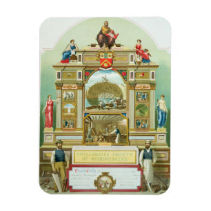 Ímã Emblema de comércio da sociedade amalgamada de