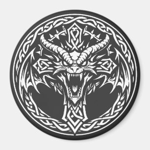 Imã Emblema de Dragão Celta por BurnsInHell