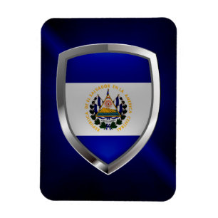 Ímã Emblema de El Salvador Mettalic