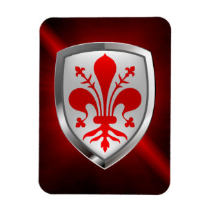 Ímã Emblema de Firenze Mettalic