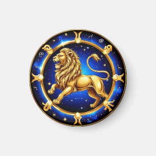 Imã Emblema de Leão do Zodíaco