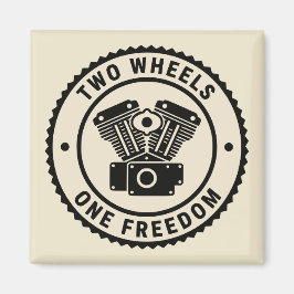 Imã Emblema de Liberdade de Motor Vintage