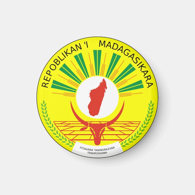 Imã Emblema de Madagáscar (Frente)