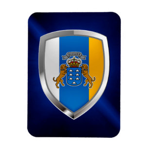 Ímã Emblema de Mettalic das Ilhas Canárias