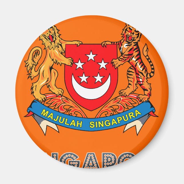 Imã Emblema de Singapura (Frente)