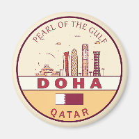Emblema de Skyline Cidade do Qatar de Doha
