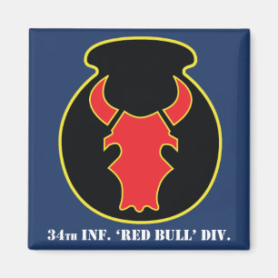 Imã Emblema do CSIB-olhar de Red Bull, fundo do azul
