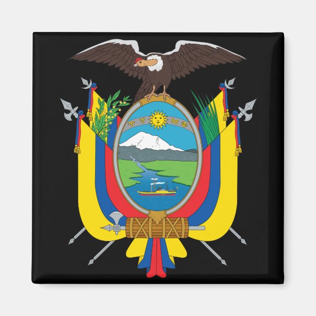 Imã emblema do ecuador (Frente)