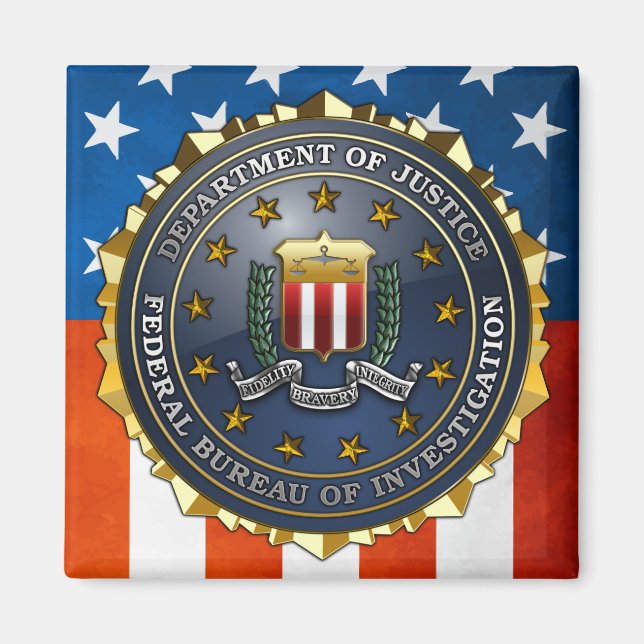 Imã Emblema do FBI (Frente)