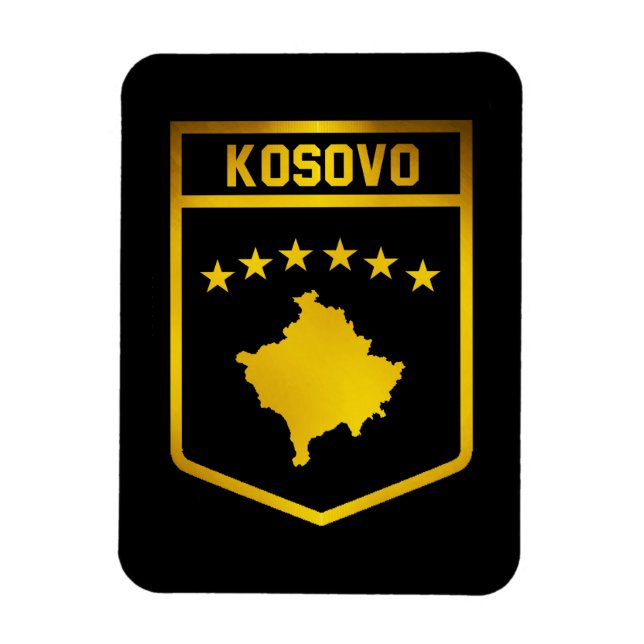 Ímã Emblema do Kosovo (Vertical)