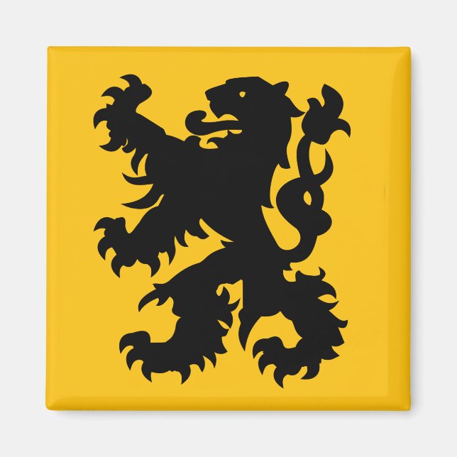 Imã Emblema do Leão Flamengo (Frente)
