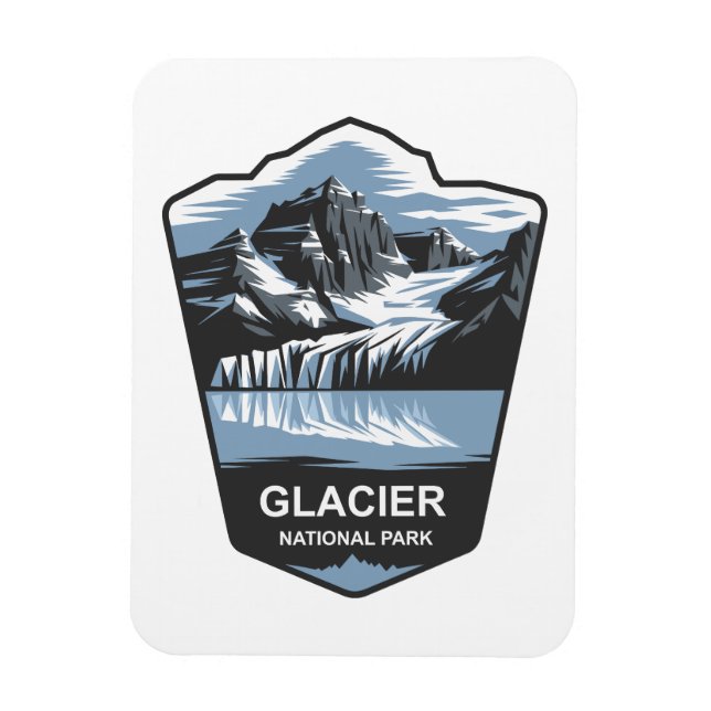 Ímã Emblema do Parque Nacional Glacier (Vertical)