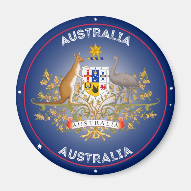 Imã Emblema do Patrimônio da Austrália (Frente)