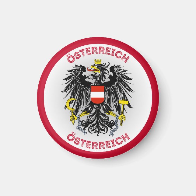 Imã Emblema do Patrimônio da Áustria (Frente)