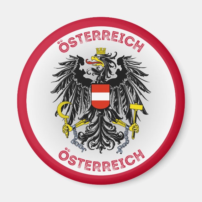 Imã Emblema do Patrimônio da Áustria (Frente)