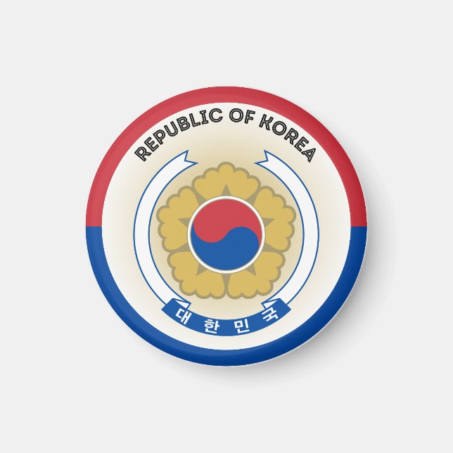 Imã Emblema do Patrimônio da Coreia do Sul (Frente)