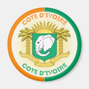Imã Emblema do Patrimônio da Costa do Marfim