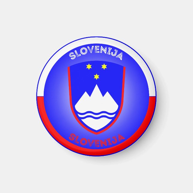 Imã Emblema do Patrimônio da Eslovênia (Frente)