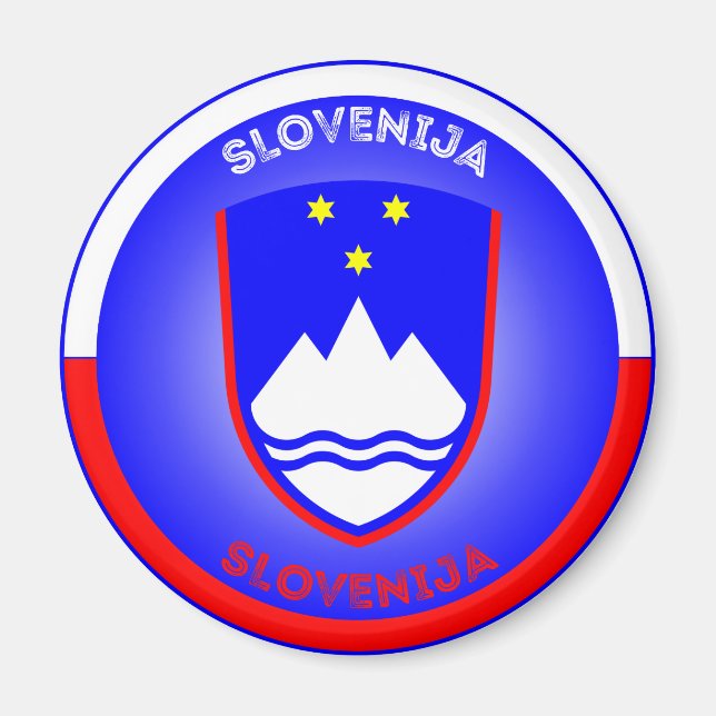 Imã Emblema do Patrimônio da Eslovênia (Frente)