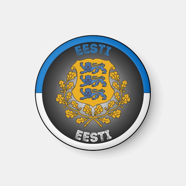 Imã Emblema do Patrimônio da Estônia (Frente)