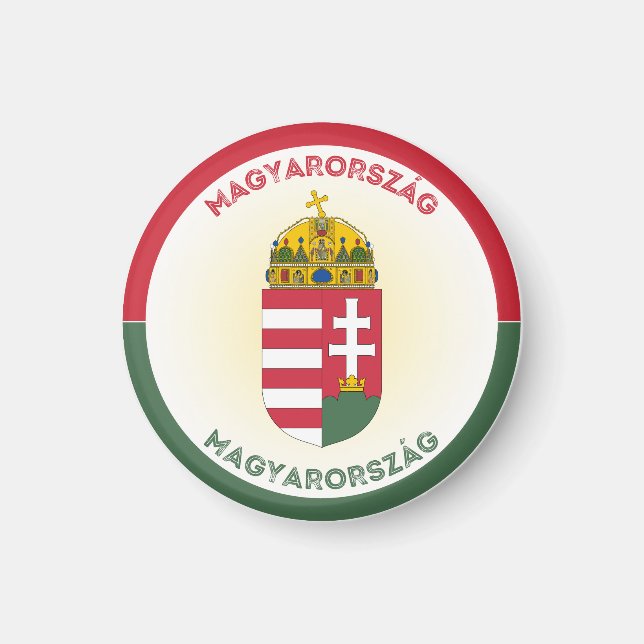Imã Emblema do Patrimônio da Hungria (Frente)